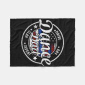 Papa Dans  Amerikaanse Danser Dansende Vader Fleece Deken (Voorkant (Horizontaal))