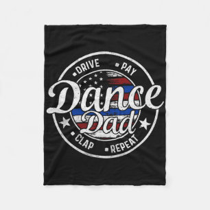 Papa Dans Amerikaanse Danser Dansende Vader Fleece Deken