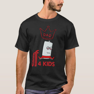 papa de 4 enfants T-shirt