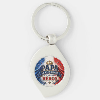 Papa, de Aller Grootste Held Sleutelhanger