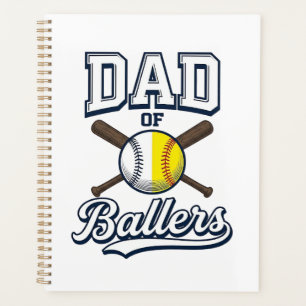 Papa de Ballers Baseball Softball Design Vintage_1