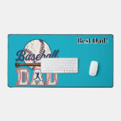 Papa de baseball. Meilleur papa ! Personnalisé (Clavier et souris)