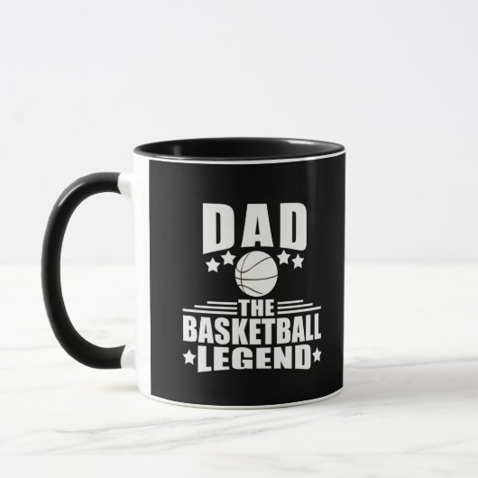 Papa de basketbal legende grappige vaders dag gesc mok (Links)