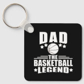 Papa de basketbal legende grappige vaders dag gesc sleutelhanger (Voorkant)