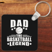 Papa de basketbal legende grappige vaders dag gesc sleutelhanger (Achterkant)
