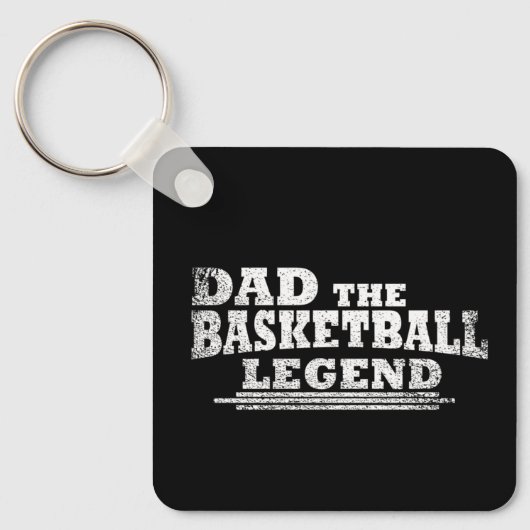 Papa de basketbal legende grappige vaders dag gesc sleutelhanger (Voorkant)