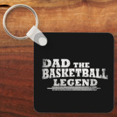 Papa de basketbal legende grappige vaders dag gesc sleutelhanger (Voorkant)