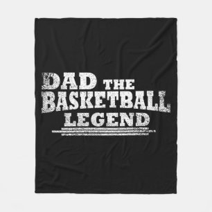 Papa de basketbal legende vaders dag geschenken fleece deken
