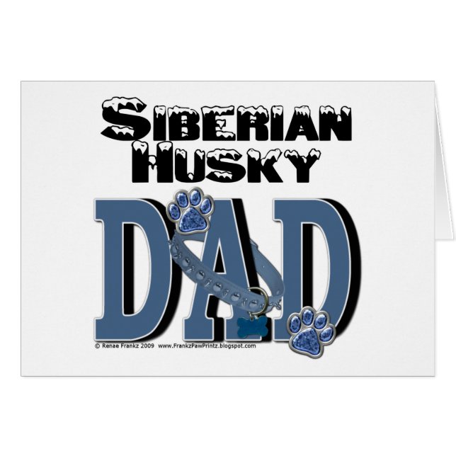 PAPA de chien de traîneau sibérien (Devant horizontal)