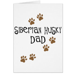 Papa de chien de traîneau sibérien