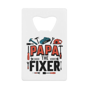 Papa de Fixer Roestvrij flesopener Kredietkaart Flessenopener