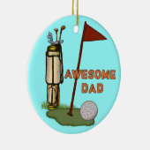 Papa de golf génial ornement (Droite)