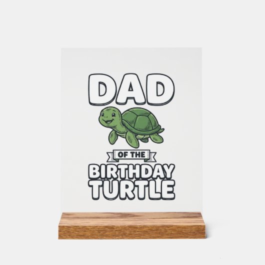 Papa de la tortue d'anniversaire Conception drôle (Recto)