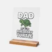 Papa de la tortue d'anniversaire Conception drôle (Angle)
