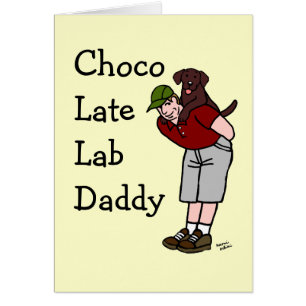 Papa de Labrador de chocolat