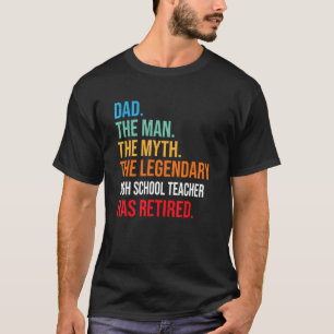 Papa De leerkracht van de wettige middelbare schoo T-shirt