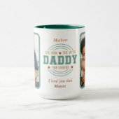 Papa, de legende aangepaste foto's Vaderdag Mok (Midden)