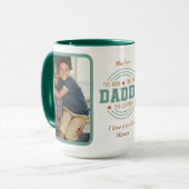 Papa, de legende aangepaste foto's Vaderdag Mok (Voorkant links)