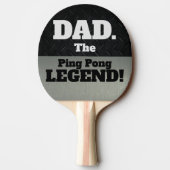 Papa de legende grappenmaakster die zwart praat ov tafeltennisbatje (Achterkant)