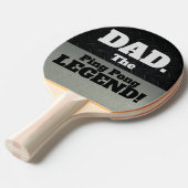 Papa de legende grappenmaakster die zwart praat ov tafeltennisbatje (Voorkant Gekanteld)