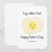 Papa de l'oeuf - Carte de Fête des pères (Devant / Derrière)