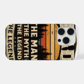 Papa De Man De Mythe De Legende Grappige Vader Tel iPhone Hoesje (Achterkant horizontaal)