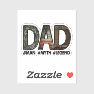 Papa - de man de mythe de legende Papa; vader; dik Sticker
