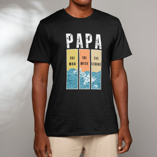 Papa De Man De Mythe De Legende Retro Papa Vader T-shirt