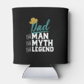 Papa De Man Myth Legend  Vaderdag Blikjeskoeler (Achterkant)