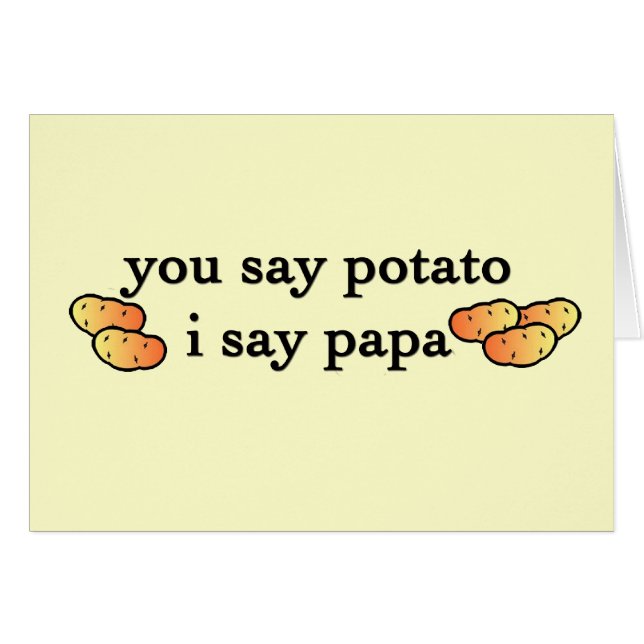 Papa de pomme de terre (Devant horizontal)