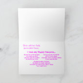 Papa de Princess fête des pères carte & verse (Intérieur)