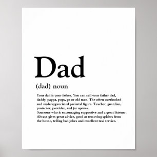 Papa, definitie, modern, typografie poster