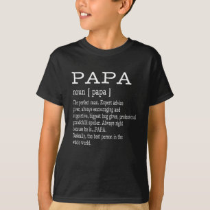 Papa Definition Grandpa Vaderdag Gifts - Mannen T-shirt