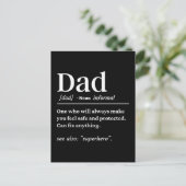 Papa Définition Papa Carte Fête des pères cadeau p (Debout devant)