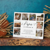 Papa Definition Script Photo Collage Keepomwille Fotoplaat (Zijkant)