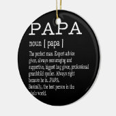 Papa Definition Vaderdag Mannen Keramisch Ornament (Links)