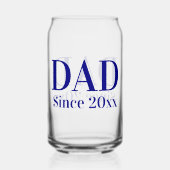 Papa depuis 20xx Modèle de texte bleu marine (Recto)