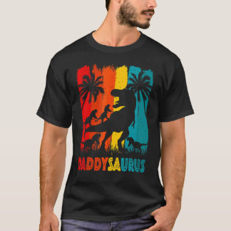 Papa Dinosaur Daddysaurus 4 Vier Kinderen Voor Vad T-shirt