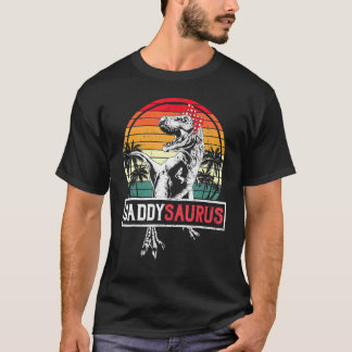 Papa Dinosaurus Daddysaurus Vaderdag voor papa T-shirt