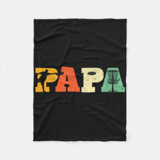 Papa Discgolf Liefhebber Frisbee Golfende Papa Vad Fleece Deken