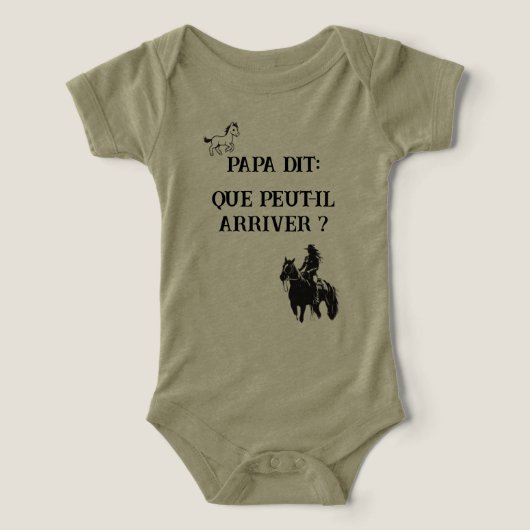 Papa dit : Que peut-il arriver ? (Design Recto)