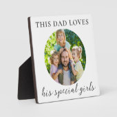 Papa dochter aangepaste foto fotoplaat (Voorkant)