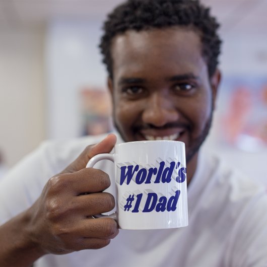 Papa donkerblauwe halve tekstkoffie-mok koffiemok