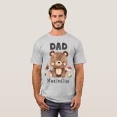 Papa du garçon d'anniversaire Baby Bear T-shirt (Devant entier)
