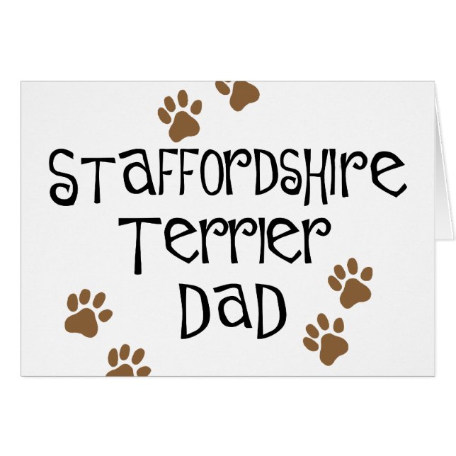 Papa du Staffordshire Terrier (Devant horizontal)