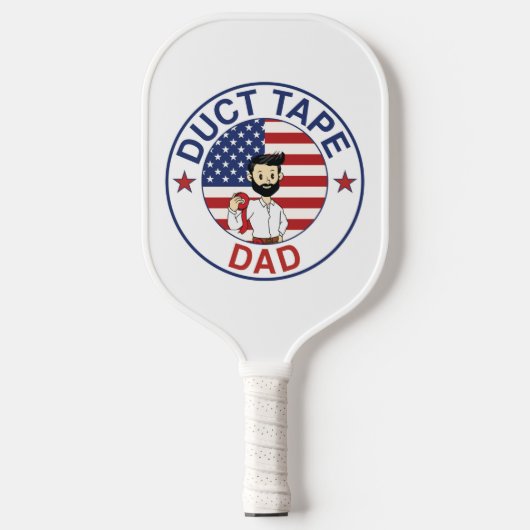 Papa Duct Tape - Raquette de Pickleball (Recto)