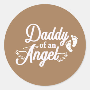 Papa d'un Ange Stickers de fausse couche
