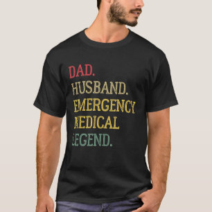 Papa Echtgenoot Emergency Medische Legende Emergen T-shirt