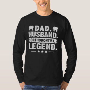 Papa Echtgenoot Orthodontist Legende T-shirt