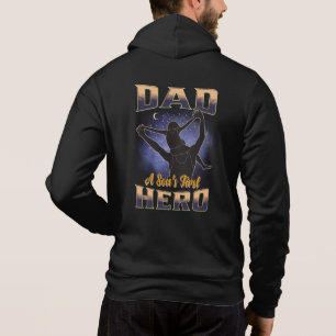 Papa een zoons eerste held hoodie